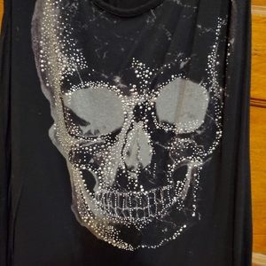 ISSI Skull Studded Black Tank